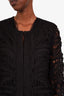 Maje Black Crochet Jacket Size 38
