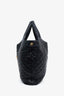 Saint Laurent Black Leather Quilted ICARE Oversized Bag with Pouch