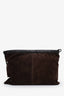 Bottega Veneta Chocolate Brown Suede Multi String Shoulder Bag
