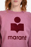Isabel Marant Etoile Pink Cotton Logo Sweatshirt Size 42