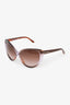 Tom Ford Burgundy Tinted 'Margot' Sunglasses
