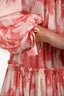 MISA Los Angeles Pink Ruffled Off-The-Shoulder Mini Dress Size S
