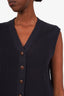 Brunello Cucinelli Navy Cashmere Knit Vest Size XS
