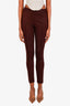 Moschino Cheap & Chic Brown Pleated Sheer Tight Pants Size 6