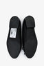 Pre-loved Chanel™ Black Leather Cap Toe CC Ballet Flats Size 35