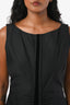 Gucci By Tom Ford 2005 Black Cotton Silk Sleeveless Midi Dress 44