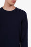 Brunello Cucinelli Navy Cashmere Crewneck Sweater Size 48 Mens