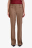 Helmut Lang Brown Ankle Slit Trousers Size 4