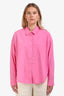 Xirena Pink Long Sleeve Button Down Shirt Size M