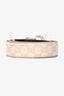 Gucci Cream Guccissima Leather/Bamboo Belt