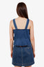Reformation Blue Denim Lace Front Corset Top Size 8