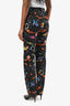 Louis Vuitton Black Multicolour Galaxy Print 'Ace' Jeans Size 34