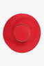 Chapeaux fedora Maison Michel en feutre rouge, taille M