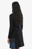Pull à col roulé Jacquemus en laine bleu marine/noir, taille 36