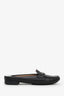 Salvatore Ferragamo Black Leather Gancini Slip-On Loafer Size 6.5