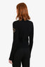 Pre-loved Chanel™ 1996A Black Ribbed Cashmere Turtleneck Sweater Size 38