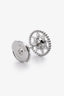 Christian Dior 18K White Gold Diamond Set Rose Des Vents Small Single Earring