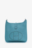 Hermès 2015 Blue Jean Clemence Evelyne 29 with Strap
