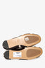 Le Monde Beryl White/Brown Calf Hair Regency Flats Size 37.5