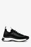 Pre-loved Chanel™ Black Velvet Calfskin Mixed Fibres CC Sneakers Size 41 Mens