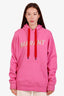 Sweat à capuche rose en coton avec logo Isabel Marant, taille 38