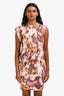 Isabel Marant Etoile Off-White and Tan Bernice Mini Dress Size XS
