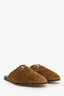 Gucci Brown Suede GG Monogram Horsebit Mules Size 8 Mens