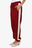 Gucci Red/Cream Track Pants Size S
