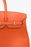 Hermès 2010 Orange Togo Leather Birkin 35