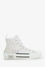 Christian Dior White Oblique B23 High Top Sneakers Size 40