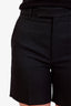 Gucci Black Pleated Logo Shorts Size 38