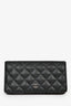 Pre-loved Chanel™ 2015 Black Caviar Leather Long Wallet