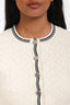 Sandro White/Black Button-Up Long Sleeve Cardigan Size 1