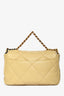 Pre-loved Chanel™ Yellow Lambskin Small 19 Flap Bag