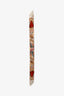 Christian Dior Beige/Multicolour Silk Love Graffiti Twilly