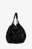 Louis Vuitton Black Patent Leather Surya XL Perforated Logo Top Handle Bag