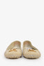 Louis Vuitton White Epi Leather Logo Flats Size 36