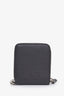 Fendi Grey Leather Monster Compact Wallet with Chain
