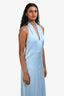 Samsoe Samsoe Light Blue Deep V-Neck Maxi Dress Size XS/S