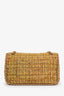 Pre-loved Chanel™ 2010 Yellow St.Tropez Tweed Single Flap Shoulder Bag