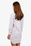 Thom Browne Oxford Grosgrain Placket Shirtdress Size 36