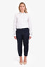 Brunello Cucinelli Navy Wool Slim Classic Crop Trousers Size 10