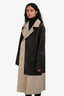 Balenciaga 2018 Runway Brown/Beige Fake Layering Belted Trench Coat Size 46