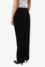 Saint Laurent 2022 Black Velvet Pleated Trousers Size 40