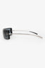 Pre-loved Chanel™ Black Crystal Embellished Shield Sunglasses