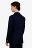 Tombolini Navy Virgin Wool Single Breasted Jacket Size 52