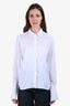 Max Mara White Cotton Button Down Sleeve Shirt Size 6