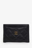 Pre-loved Chanel™ Black Caviar CC Logo Cardholder