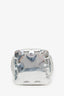 Paco Rabanne Silver Metallic Cage Leather Hobo Mini Bucket Bag