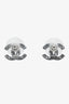 Pre-loved Chanel™ Gunmetal CC Stud Earrings